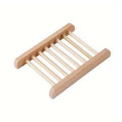 2pcs Wood Rectangle Soap Holder Bathroom Soap Storage Rack
