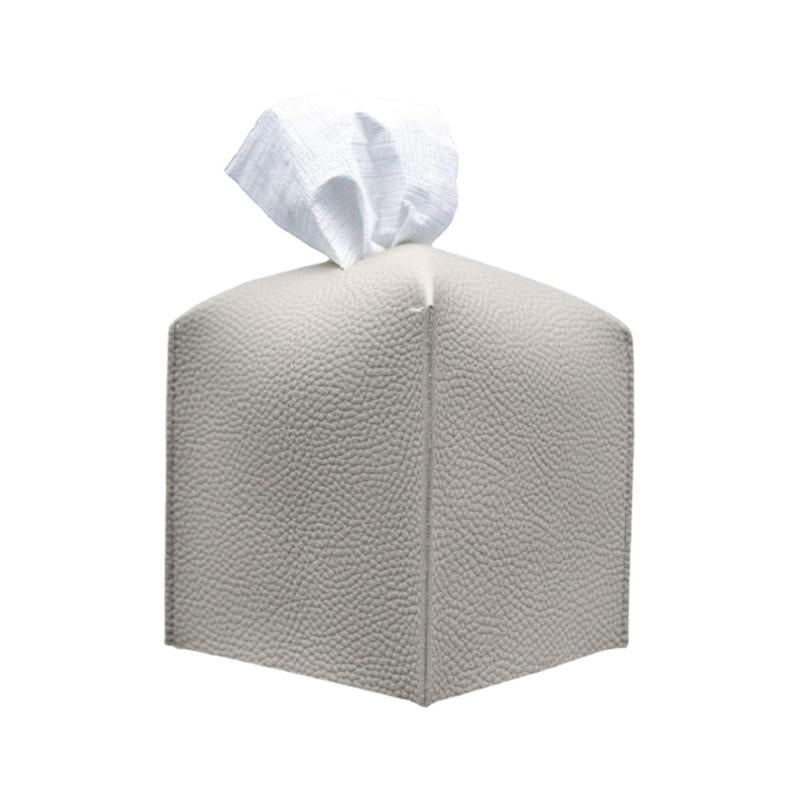 Tissue Storage Bag PU Leather Decorative Tissue Holder For Home Bathroom Office