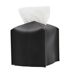 Tissue Storage Bag PU Leather Decorative Tissue Holder For Home Bathroom Office
