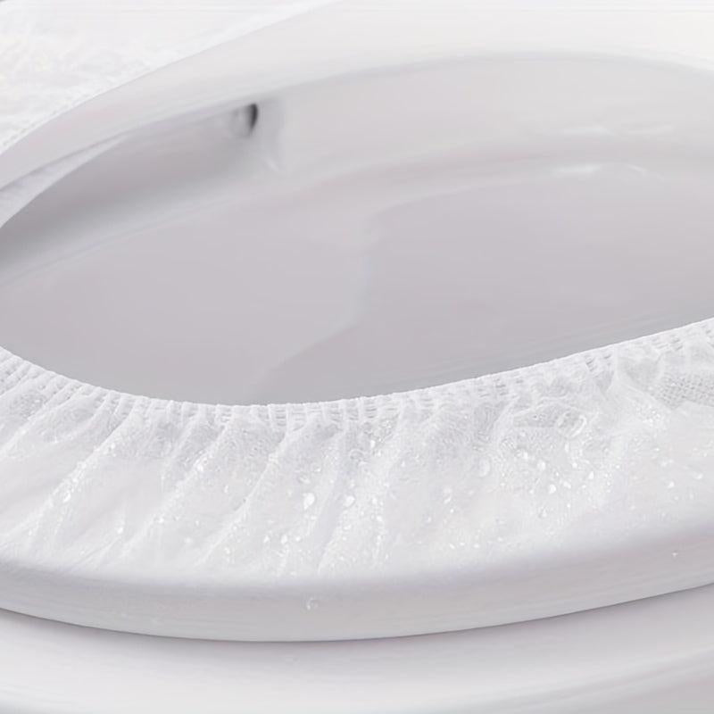 10pcs Waterproof Disposable Toilet Seat Covers Non Woven Fabric Protects Toilet