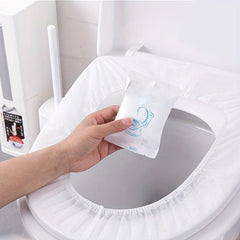10pcs Waterproof Disposable Toilet Seat Covers Non Woven Fabric Protects Toilet