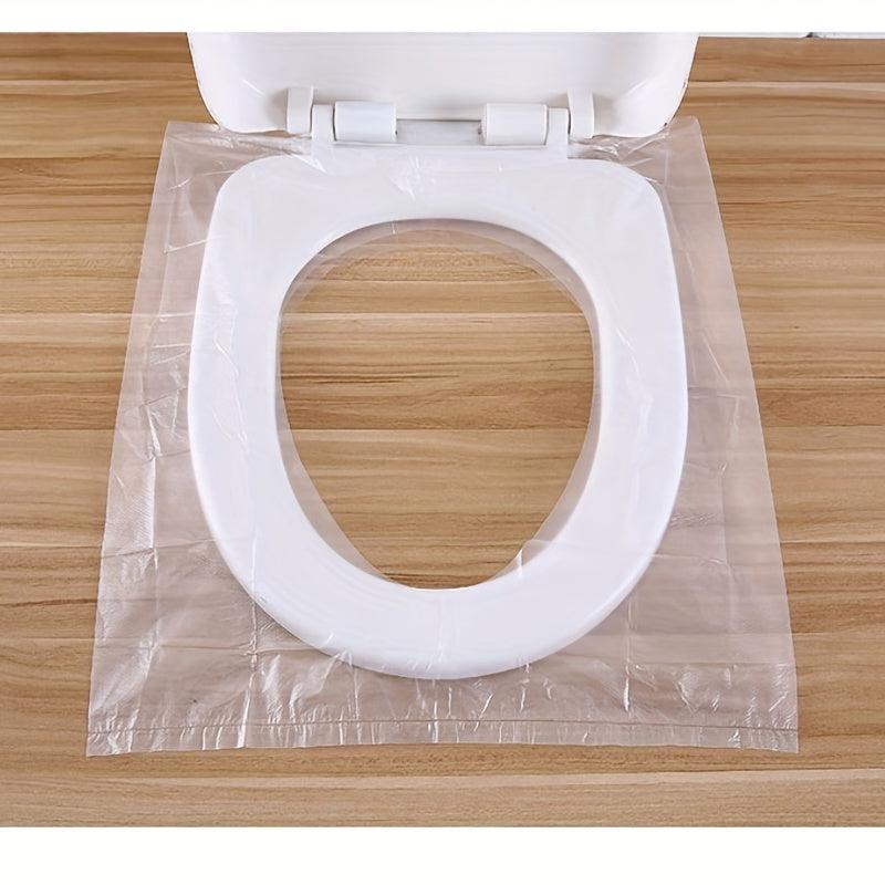 50pcs Disposable Toilet Seat Covers for Travel, Waterproof Toilet Paper Mat