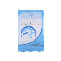 50pcs Disposable Toilet Seat Covers for Travel, Waterproof Toilet Paper Mat