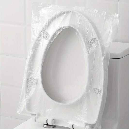 50pcs Disposable Toilet Seat Covers for Travel, Waterproof Toilet Paper Mat