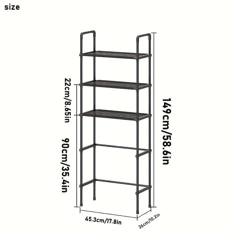 3 Tier Over Toilet Storage Rack Bathroom Organizer Shelves Space Saver