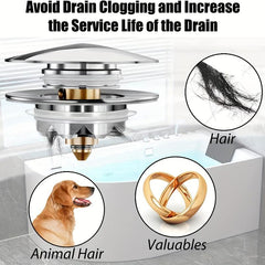 Universal Tub Stopper Bathtub Drain Pop Up Bathtub Drain Plug