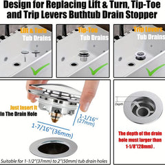 Universal Tub Stopper Bathtub Drain Pop Up Bathtub Drain Plug