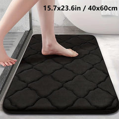 Memory Foam Bath Rug Soft Non Slip Absorbent Bath Mat