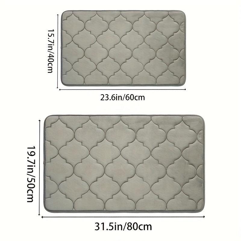 Memory Foam Bath Rug Soft Non Slip Absorbent Bath Mat