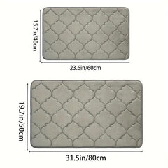 Memory Foam Bath Rug Soft Non Slip Absorbent Bath Mat