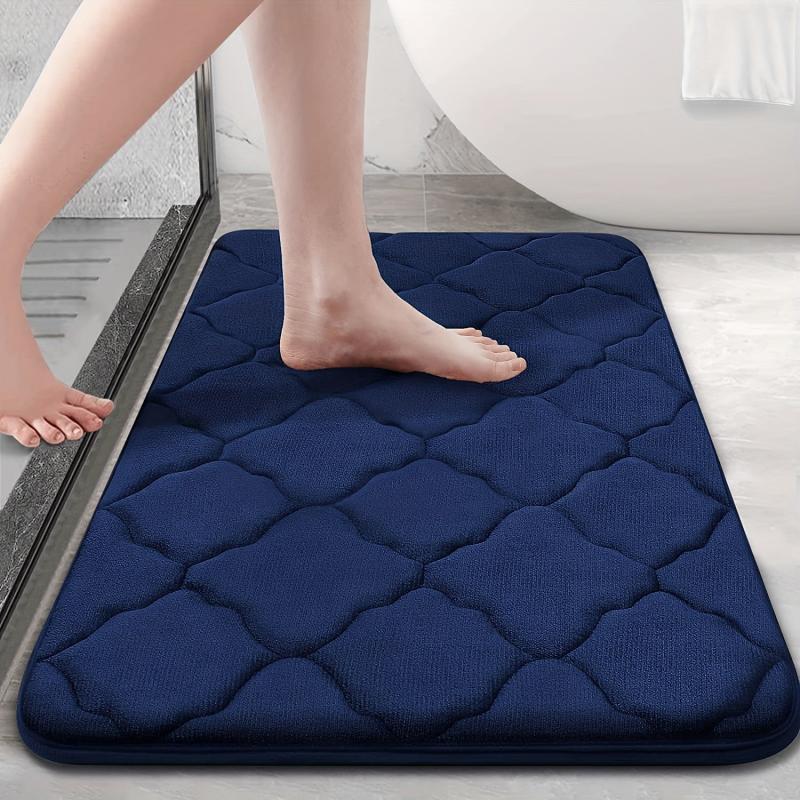 Memory Foam Bath Rug Soft Non Slip Absorbent Bath Mat