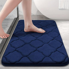 Memory Foam Bath Rug Soft Non Slip Absorbent Bath Mat
