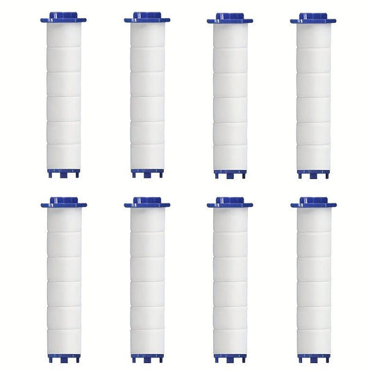 8pcs Handheld Shower Head Filter - Remove Chlorine & Harmful Substanc