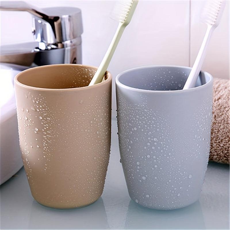 Unbreakable Mouthwash Cups for Couples - Durable Plastic Gargle Cup