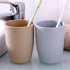 Unbreakable Mouthwash Cups for Couples - Durable Plastic Gargle Cup
