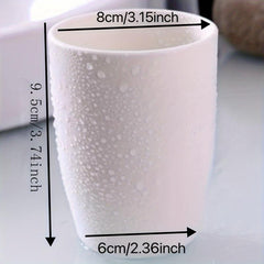 Unbreakable Mouthwash Cups for Couples - Durable Plastic Gargle Cup