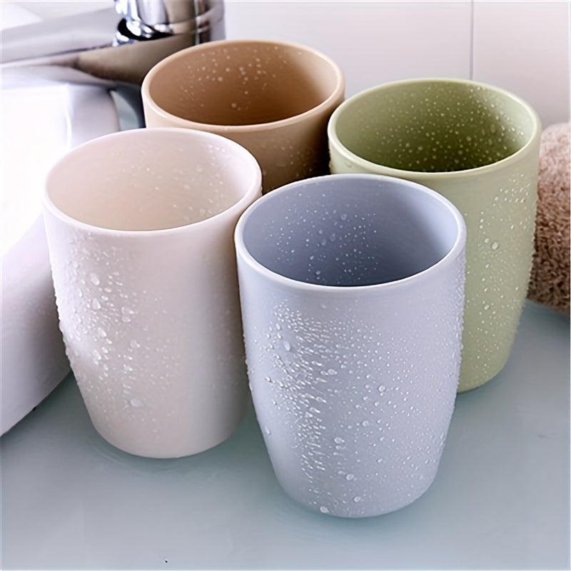 Unbreakable Mouthwash Cups for Couples - Durable Plastic Gargle Cup