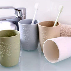 Unbreakable Mouthwash Cups for Couples - Durable Plastic Gargle Cup