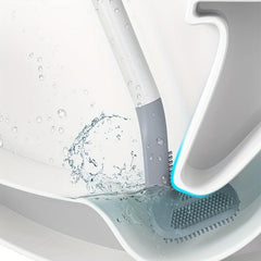 Long Handled Silicone Golf Toilet Brush with Leak Proof Base