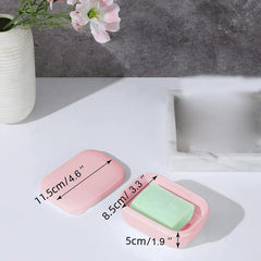 Leakproof Soap Container with Lid - Portable Soap Dish