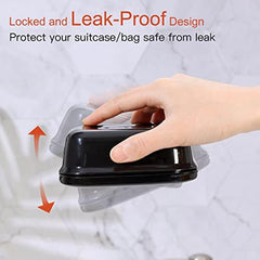 Leakproof Soap Container with Lid - Portable Soap Dish