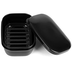 Leakproof Soap Container with Lid - Portable Soap Dish