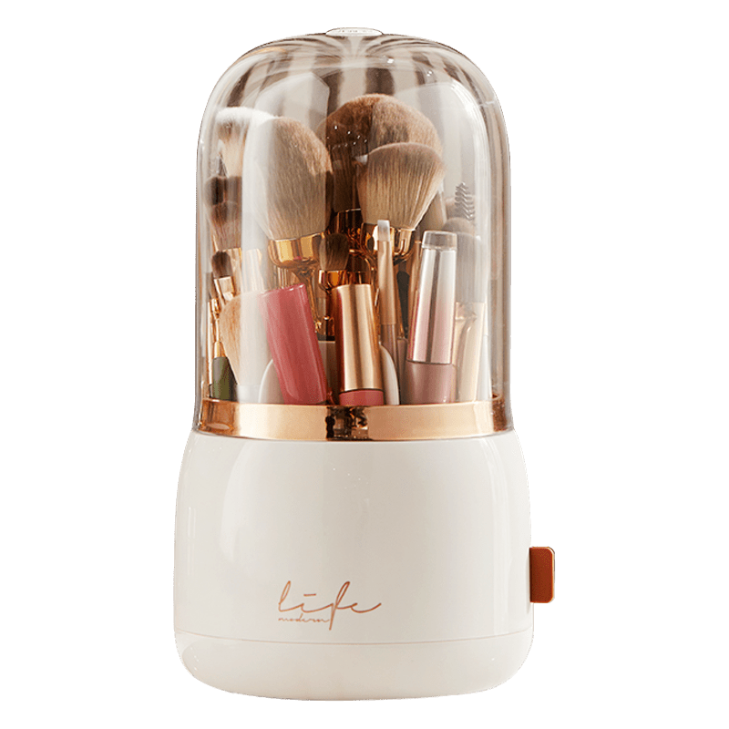 360 Rotating Makeup Brush Storage Tube Pen Holder Lipstick Storage Box