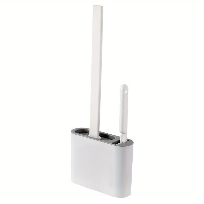 Silicone Toilet Brush With Holder Box Wall Mounted Bathroom Cleaning Set