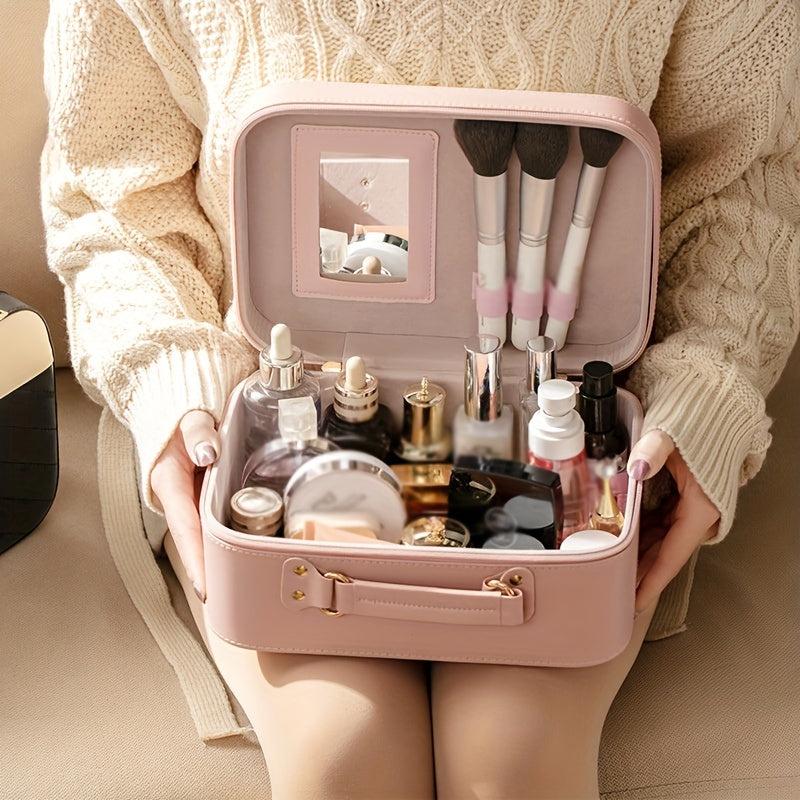 Portable Make Up Bag Large Capacity Cosmetic Organizer Case