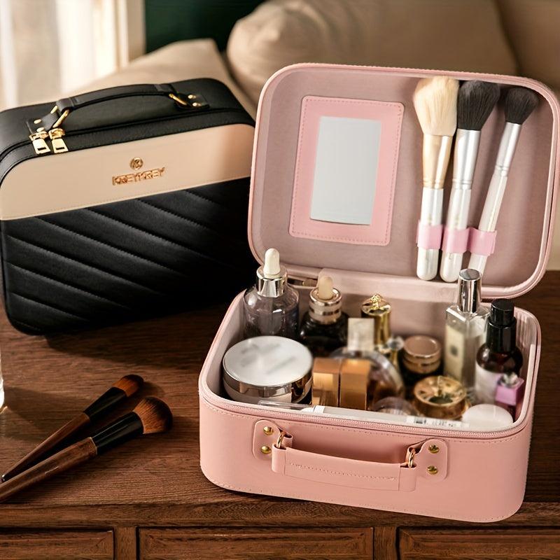 Portable Make Up Bag Large Capacity Cosmetic Organizer Case