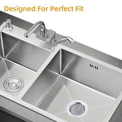 Stainless Steel Sink Strainer Drain Stopper Bathroom Hair Catcher