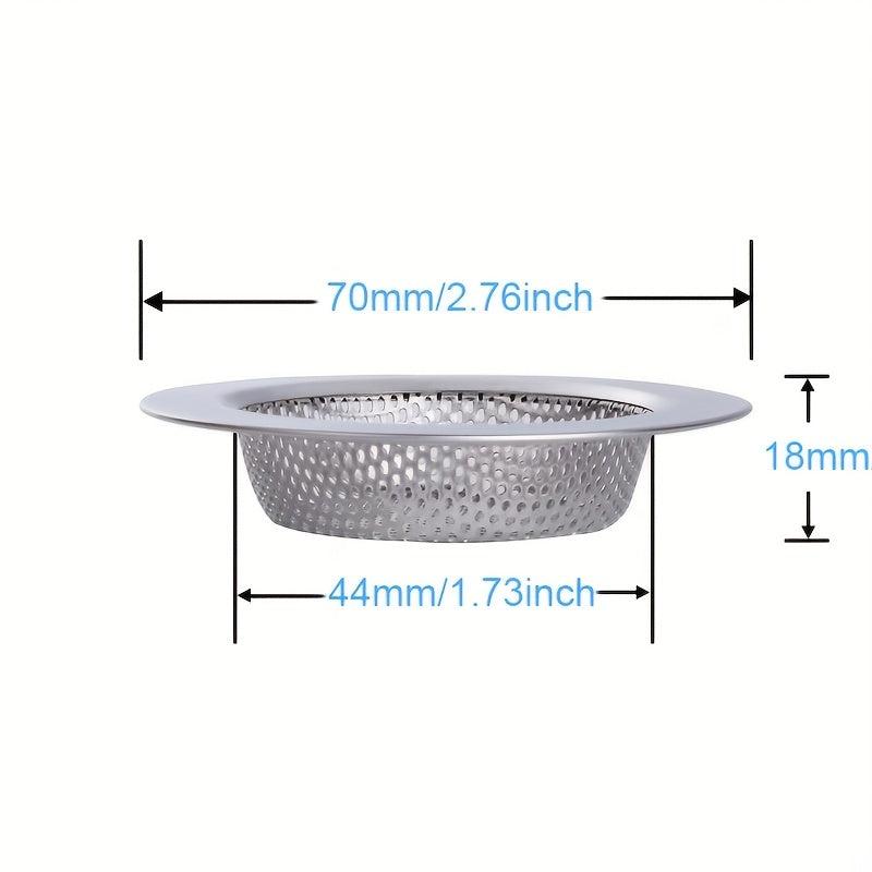 Stainless Steel Sink Strainer Drain Stopper Bathroom Hair Catcher