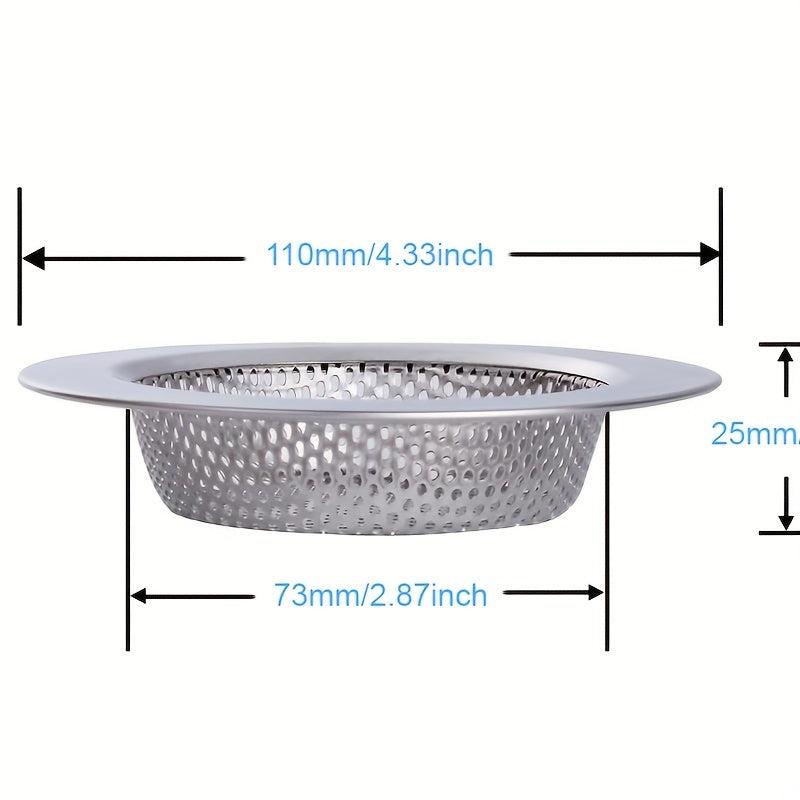 Stainless Steel Sink Strainer Drain Stopper Bathroom Hair Catcher