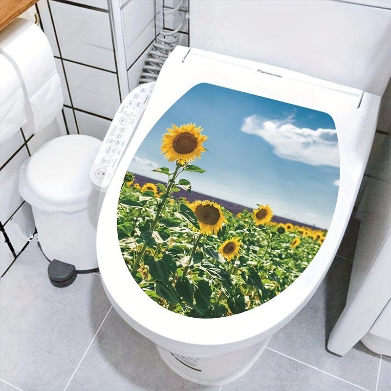 Creative Toilet Lid Decal for Fun Bathroom Decor