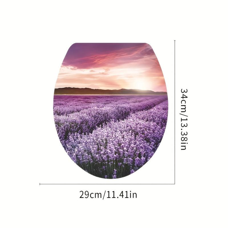 Creative Toilet Lid Decal for Fun Bathroom Decor