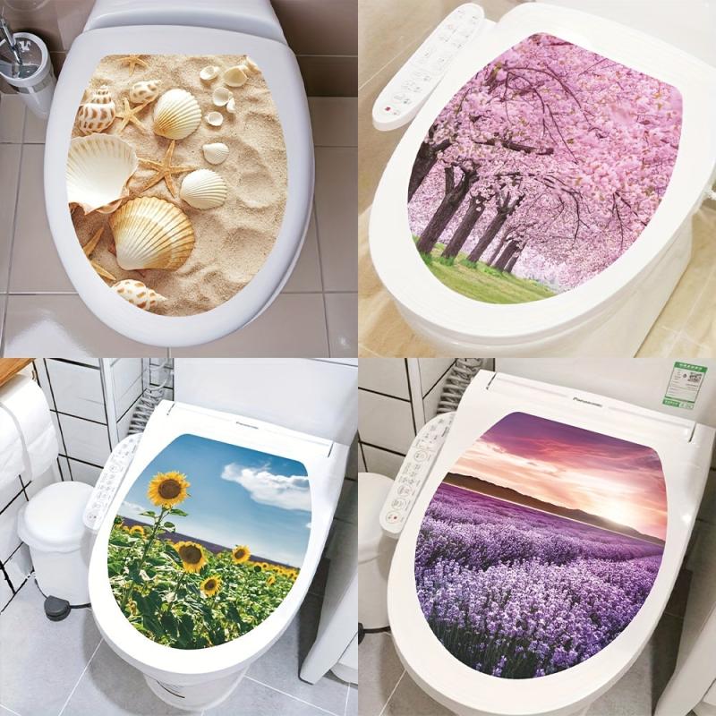 Creative Toilet Lid Decal for Fun Bathroom Decor