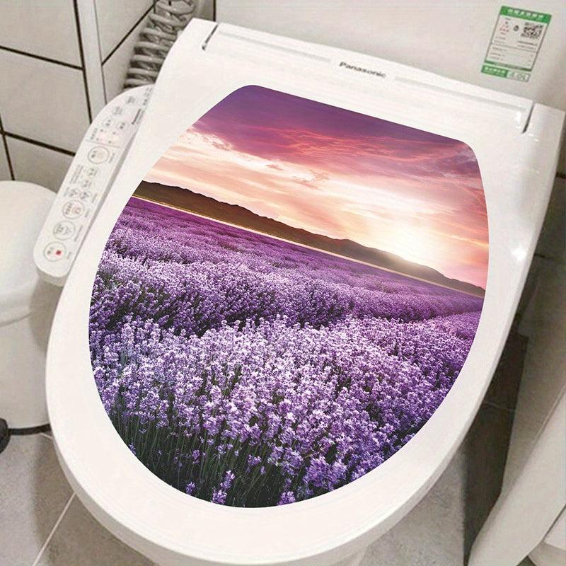 Creative Toilet Lid Decal for Fun Bathroom Decor