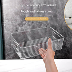 Desktop Transparent Storage Box PET High Transparency Cosmetic Storage Box
