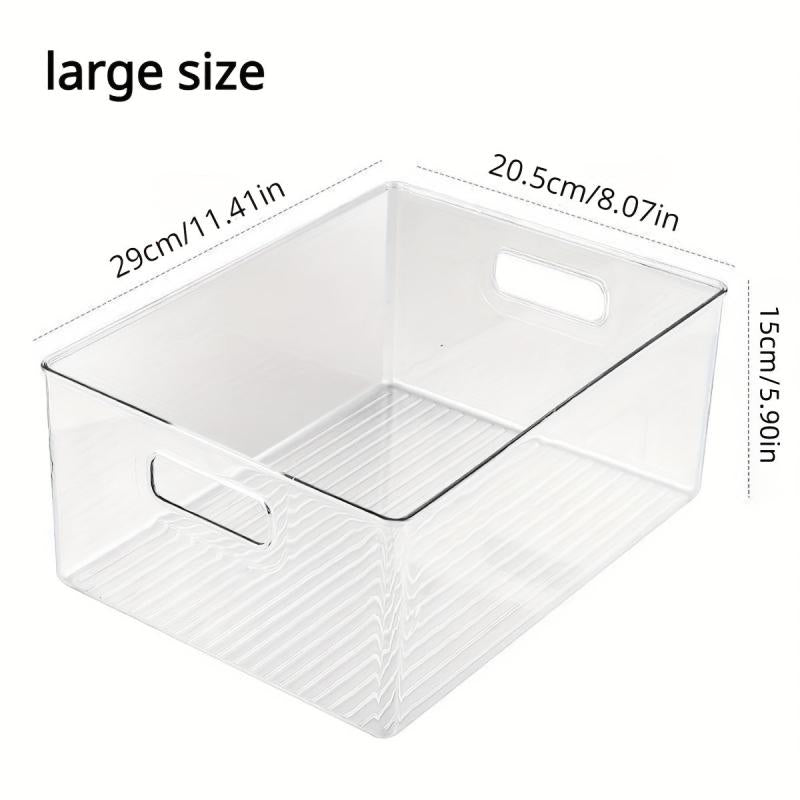 Desktop Transparent Storage Box PET High Transparency Cosmetic Storage Box