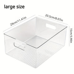 Desktop Transparent Storage Box PET High Transparency Cosmetic Storage Box