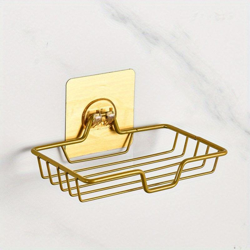 Stainless Steel Soap Box Wall Mount Bathroom Storage Rack