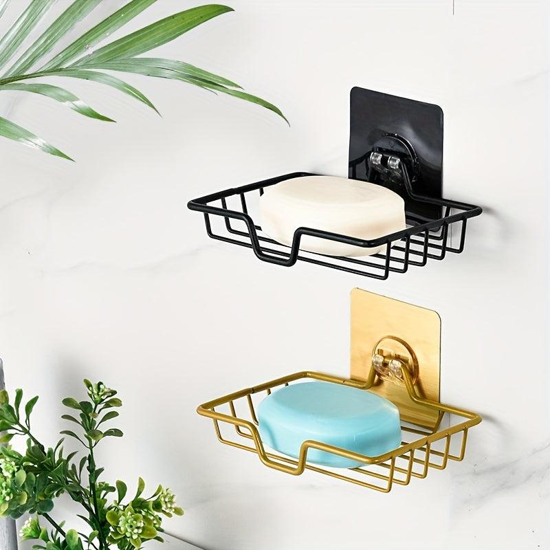 Stainless Steel Soap Box Wall Mount Bathroom Storage Rack