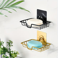 Stainless Steel Soap Box Wall Mount Bathroom Storage Rack