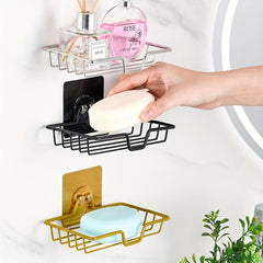 Stainless Steel Soap Box Wall Mount Bathroom Storage Rack