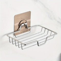 Stainless Steel Soap Box Wall Mount Bathroom Storage Rack