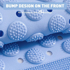 Anti-Slip Shower Stall Mat with Drain Holes and Suction Cups