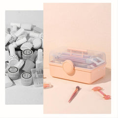 Portable Layer Nail Art Tool Storage Box Nail Polish Organizer