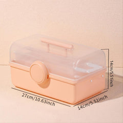 Portable Layer Nail Art Tool Storage Box Nail Polish Organizer