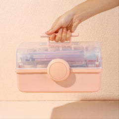 Portable Layer Nail Art Tool Storage Box Nail Polish Organizer