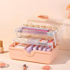 Portable Layer Nail Art Tool Storage Box Nail Polish Organizer